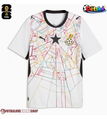 Ghana Domácí dres komplet pro Děti MS 2026 Krátkým Rukávem (+ Krátké kalhoty)